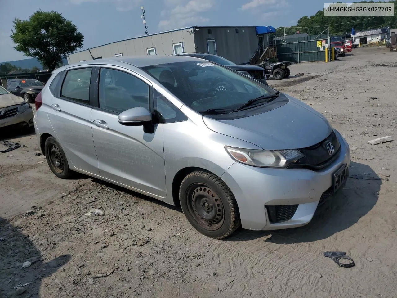 JHMGK5H53GX022709 2016 Honda Fit Lx