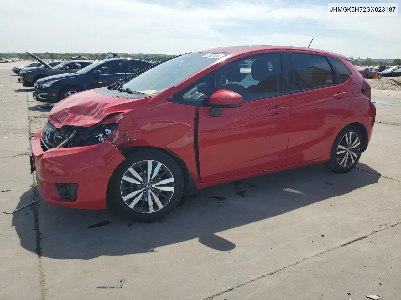 2016 Honda Fit Ex VIN: JHMGK5H72GX023187 Lot: 67924064