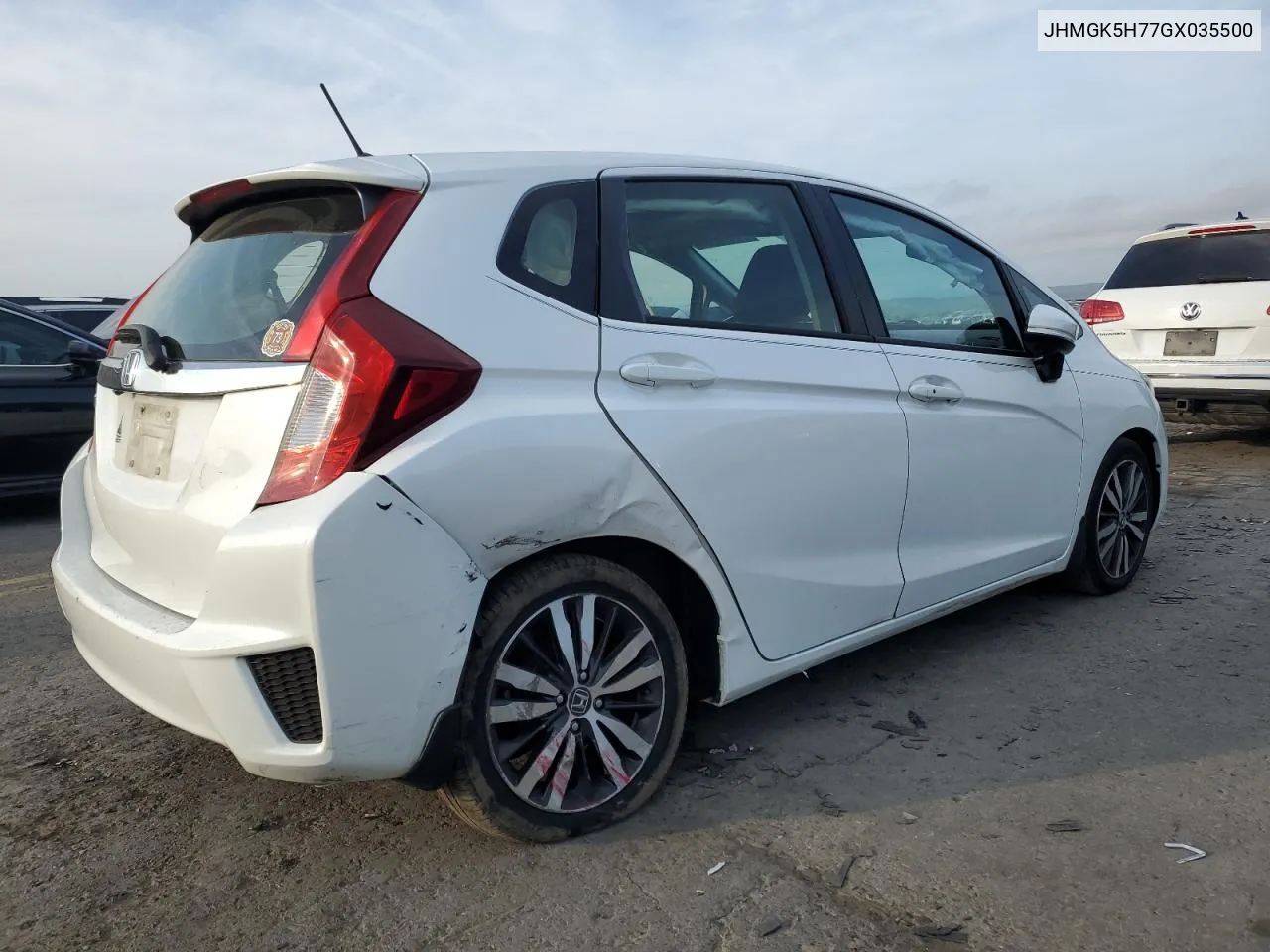 2016 Honda Fit Ex VIN: JHMGK5H77GX035500 Lot: 71498604