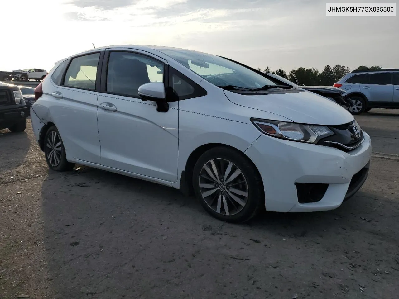 2016 Honda Fit Ex VIN: JHMGK5H77GX035500 Lot: 71498604