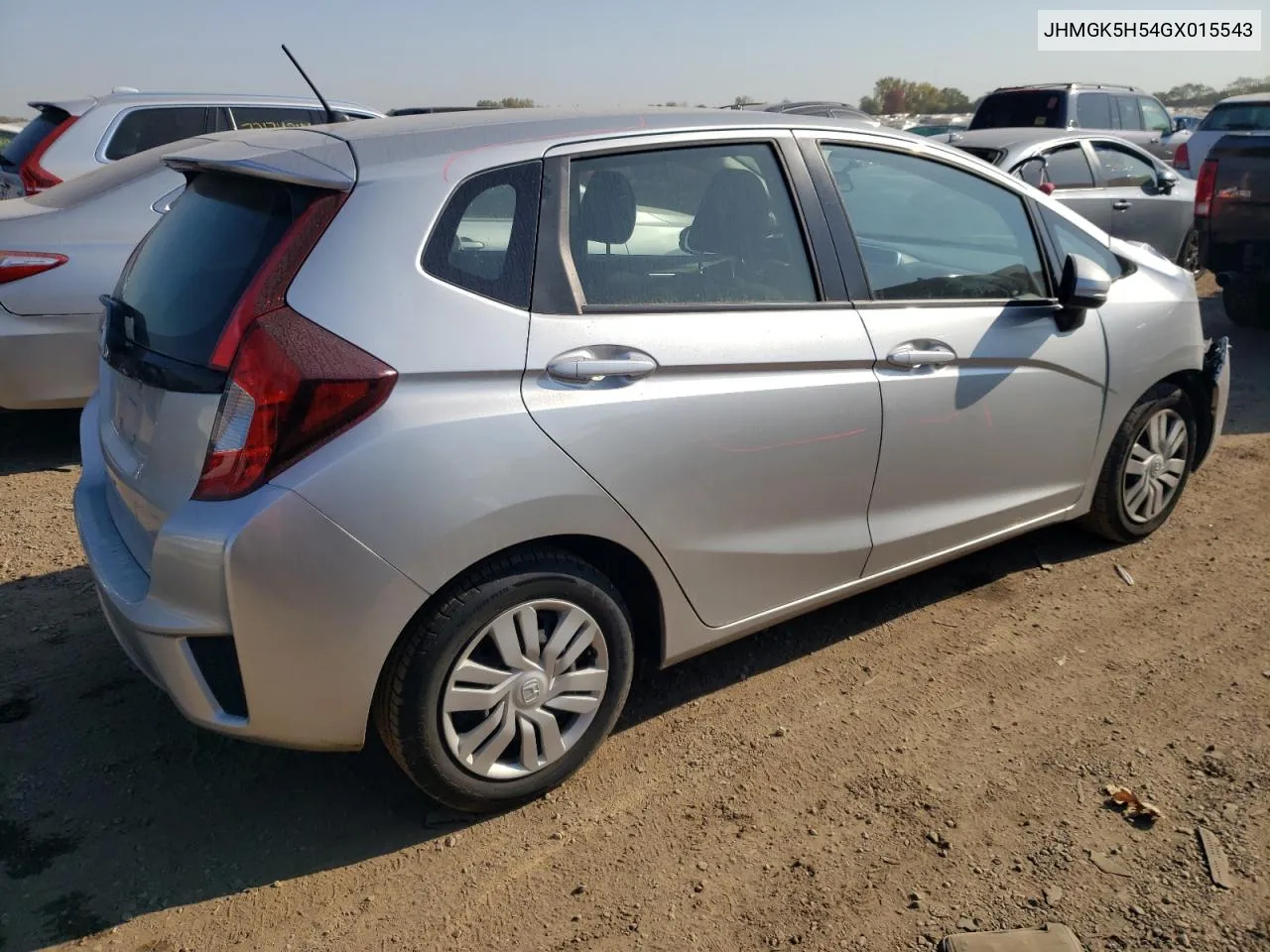 2016 Honda Fit Lx VIN: JHMGK5H54GX015543 Lot: 72128994