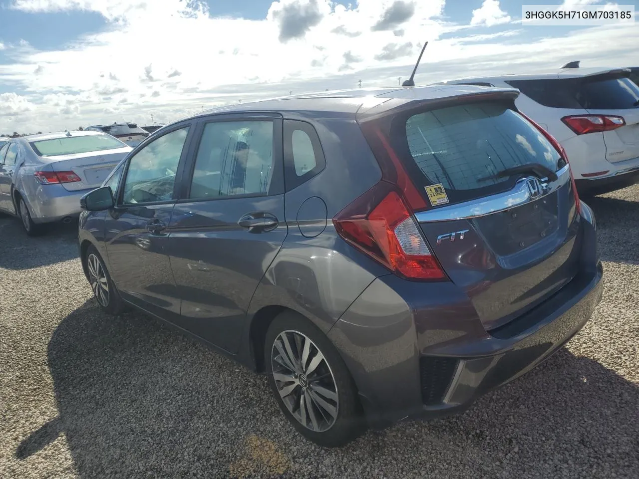 3HGGK5H71GM703185 2016 Honda Fit Ex