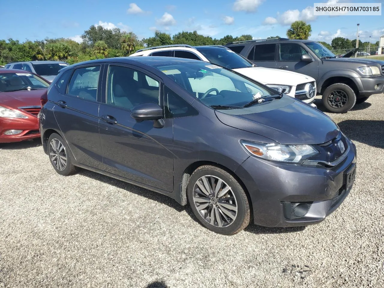 3HGGK5H71GM703185 2016 Honda Fit Ex