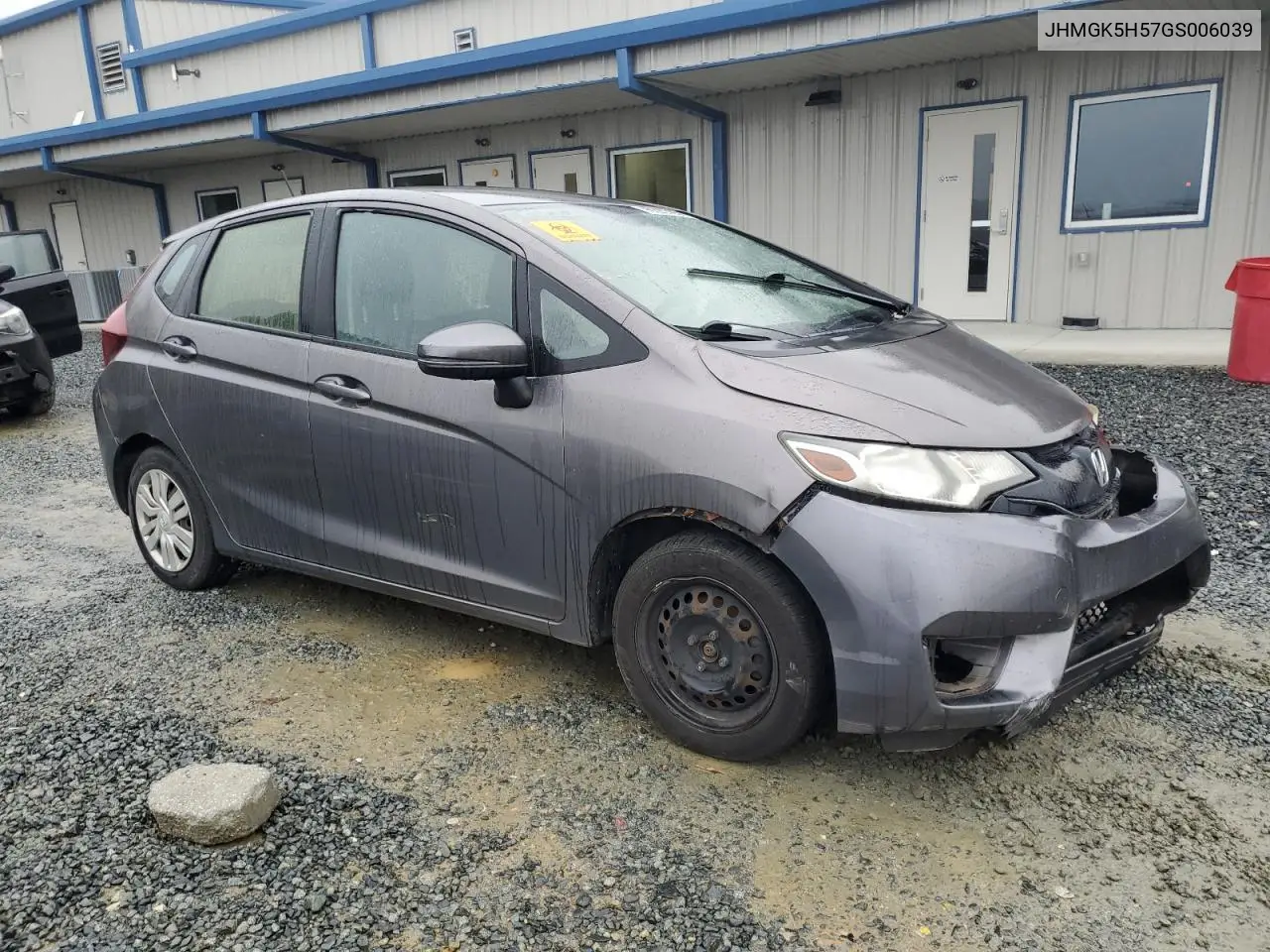 JHMGK5H57GS006039 2016 Honda Fit Lx