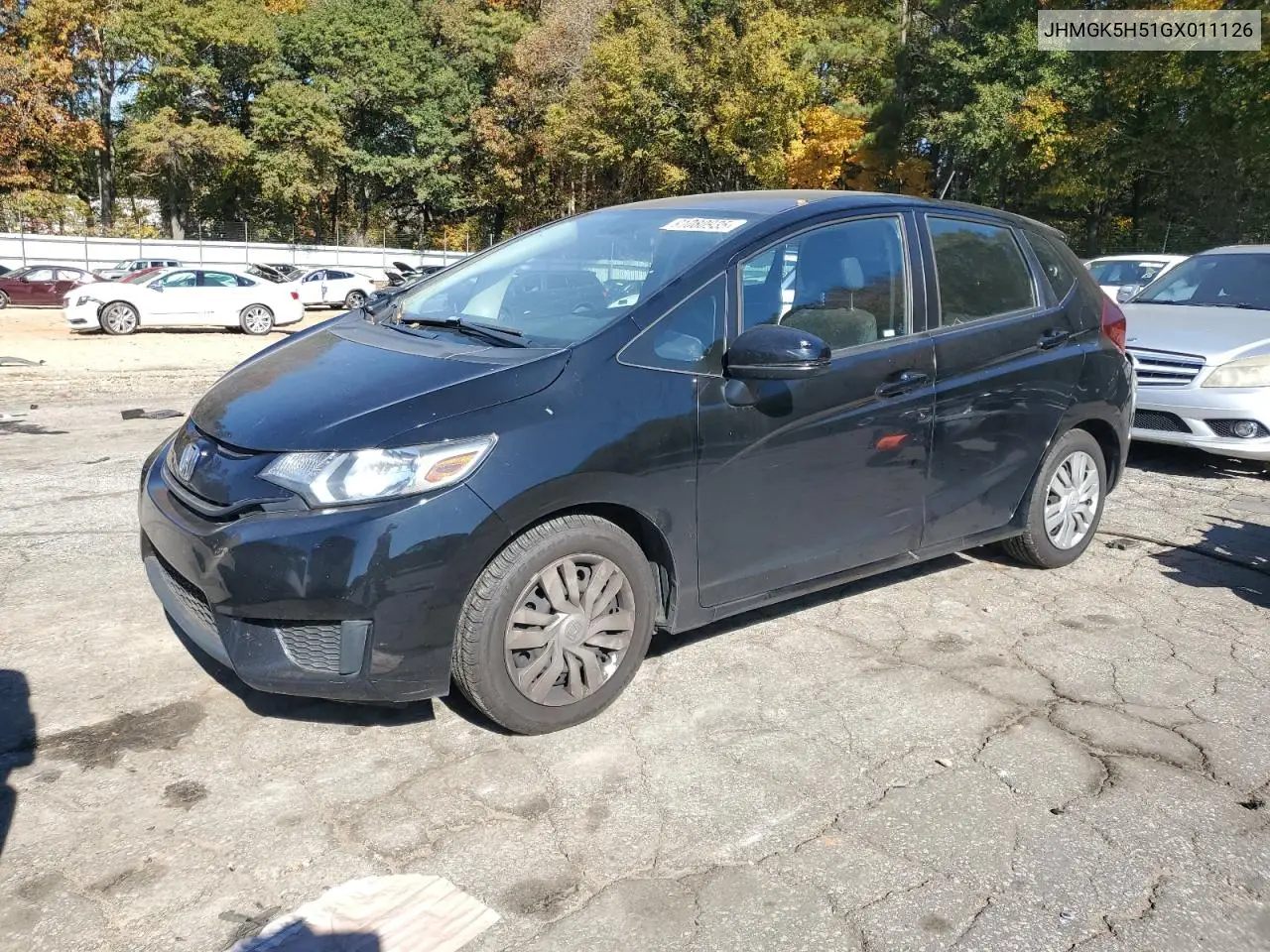 JHMGK5H51GX011126 2016 Honda Fit Lx