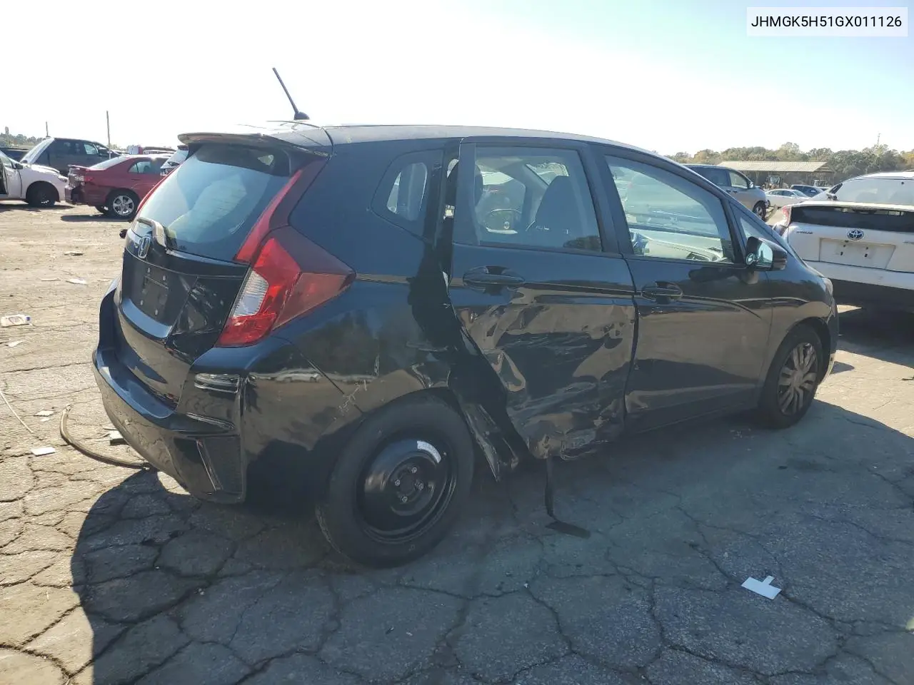 JHMGK5H51GX011126 2016 Honda Fit Lx