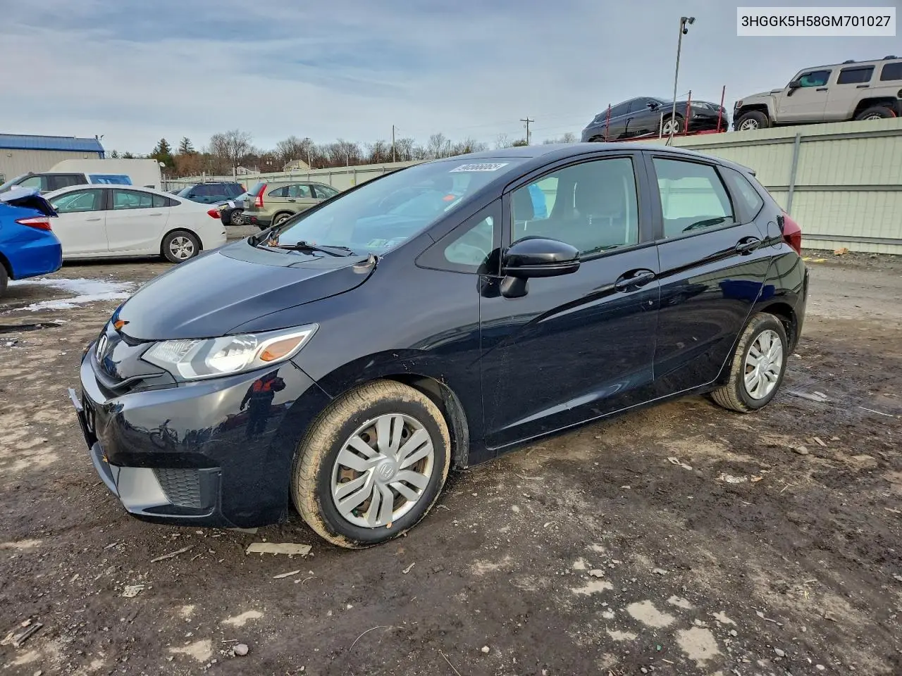 3HGGK5H58GM701027 2016 Honda Fit Lx