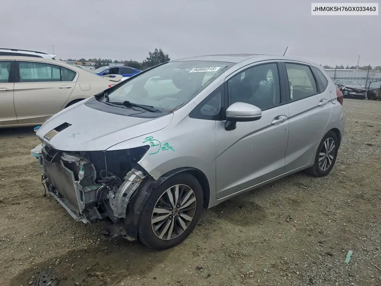 JHMGK5H76GX033463 2016 Honda Fit Ex