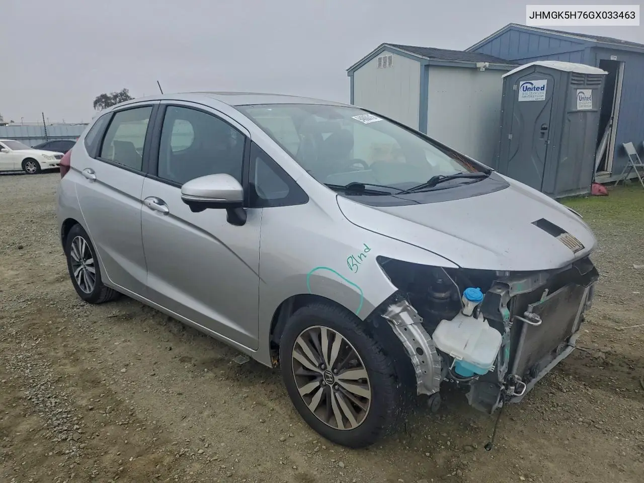 JHMGK5H76GX033463 2016 Honda Fit Ex