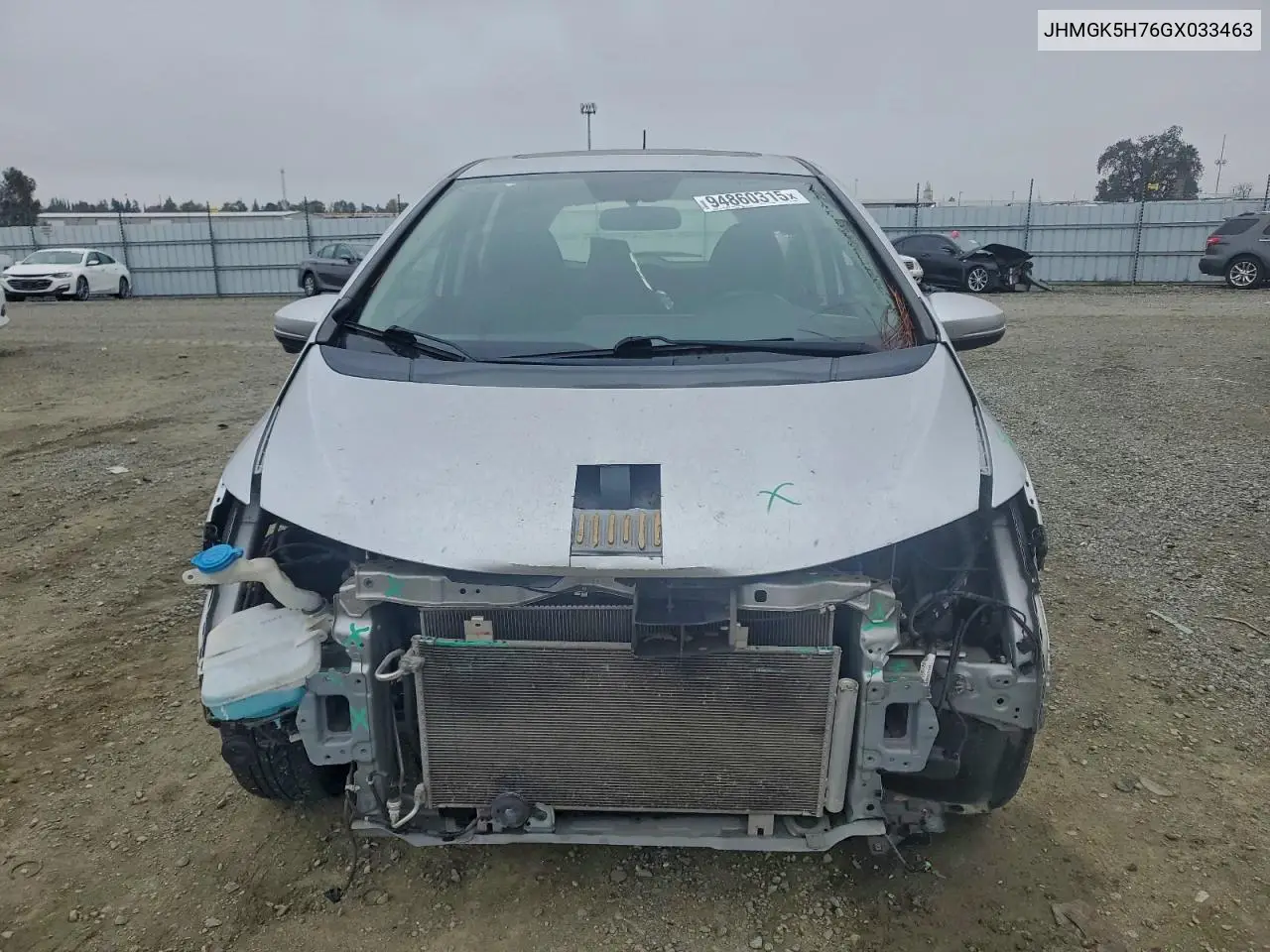 JHMGK5H76GX033463 2016 Honda Fit Ex