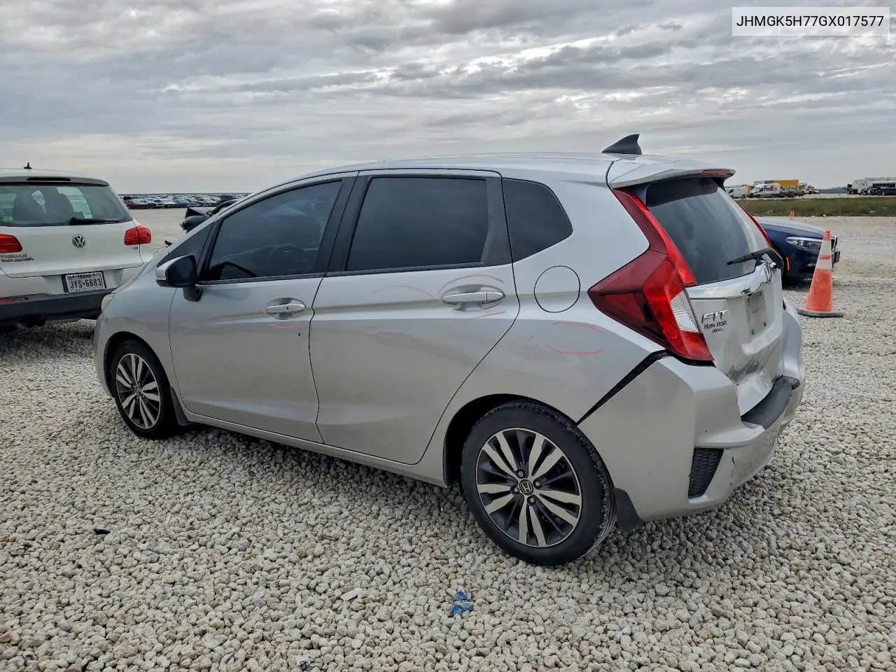 JHMGK5H77GX017577 2016 Honda Fit Ex
