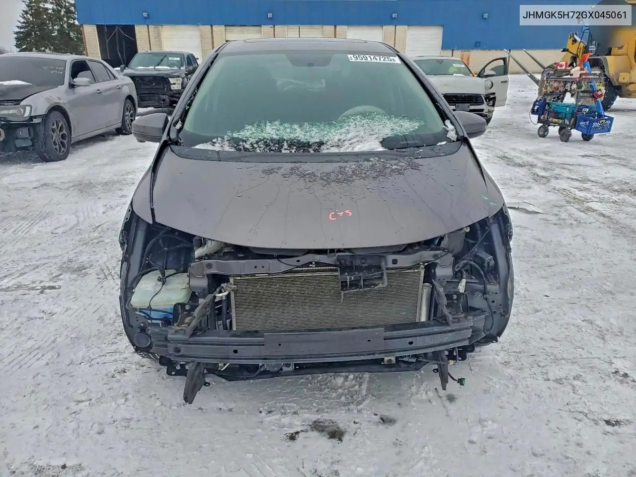 JHMGK5H72GX045061 2016 Honda Fit Ex
