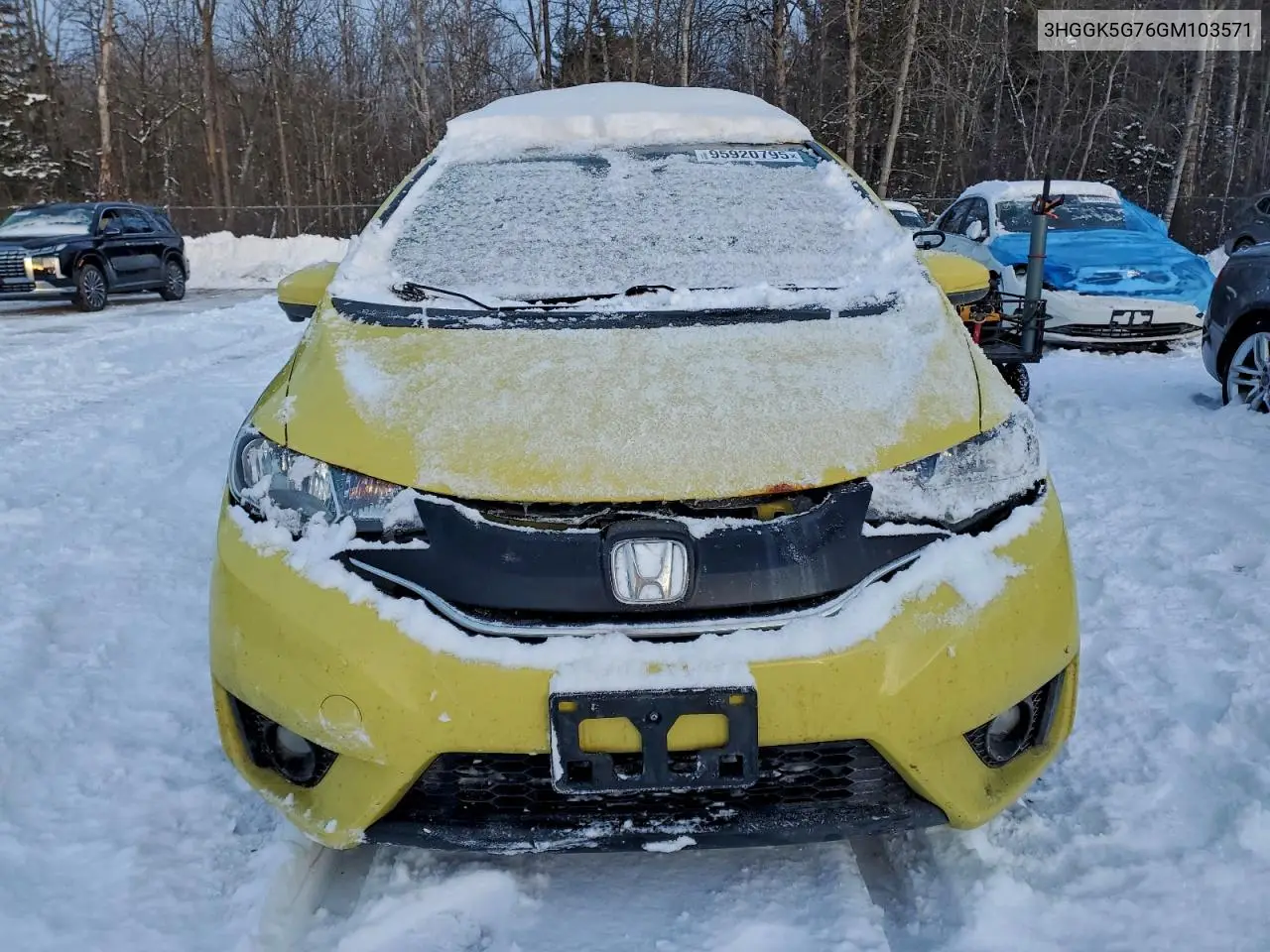3HGGK5G76GM103571 2016 Honda Fit Ex