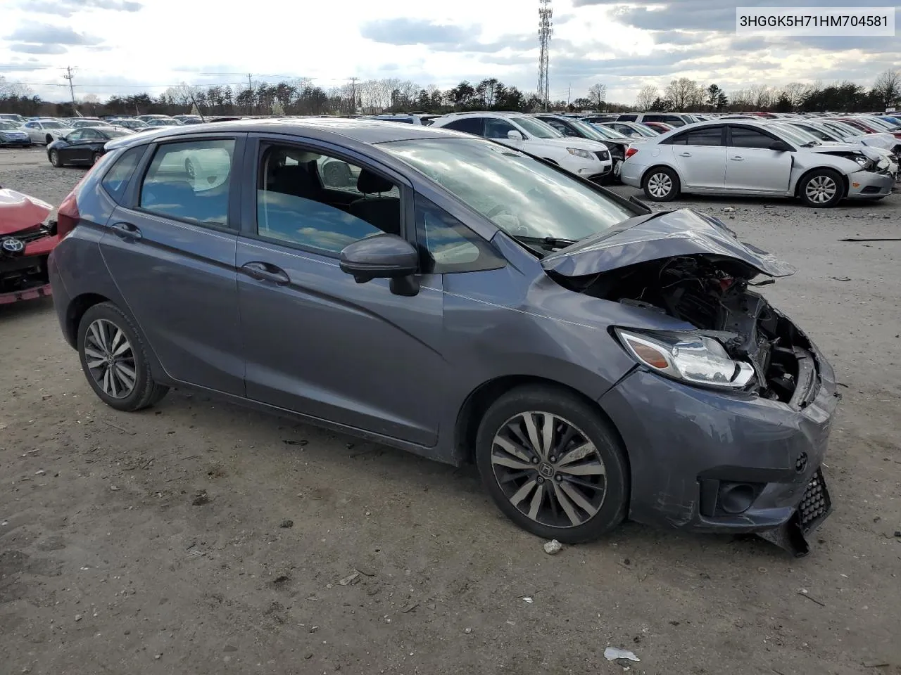 2017 Honda Fit Ex VIN: 3HGGK5H71HM704581 Lot: 47499404