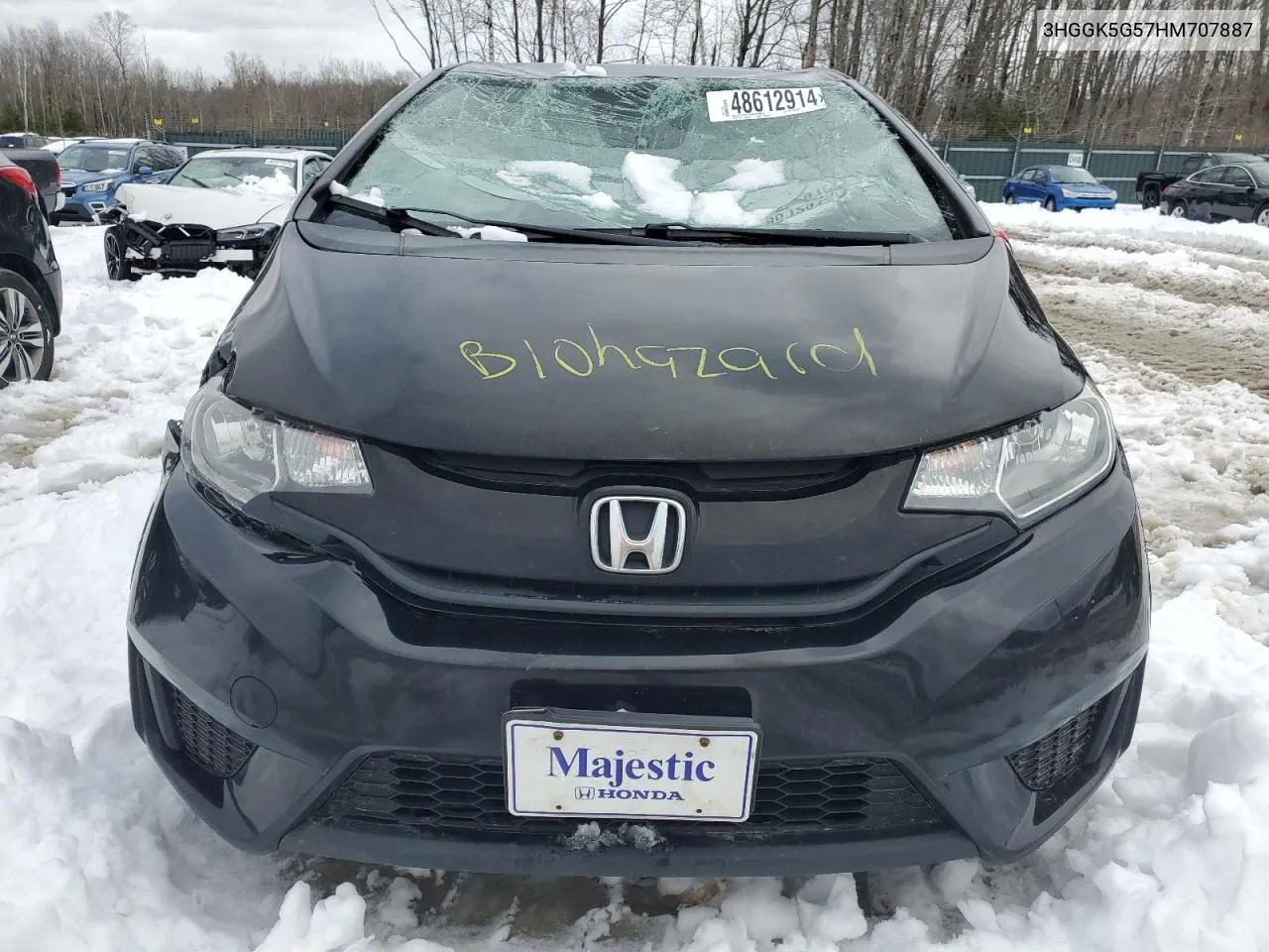 2017 Honda Fit Lx VIN: 3HGGK5G57HM707887 Lot: 48612914