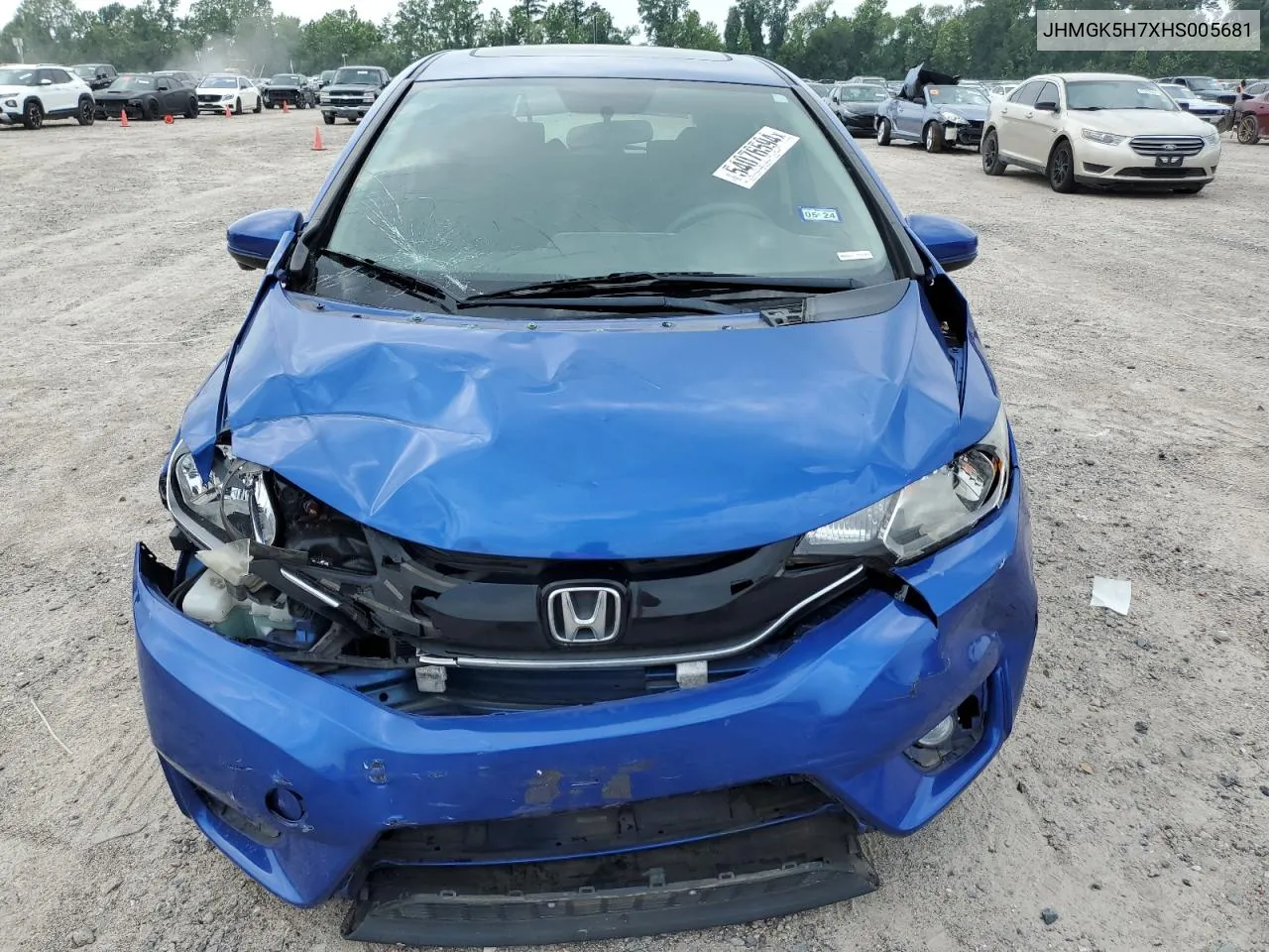 2017 Honda Fit Ex VIN: JHMGK5H7XHS005681 Lot: 54076594