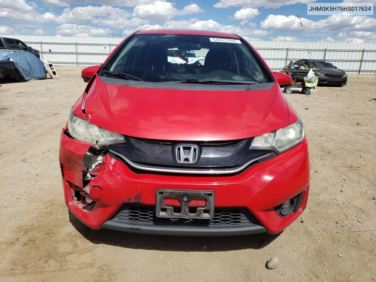 2017 Honda Fit Ex VIN: JHMGK5H76HS017634 Lot: 54451594