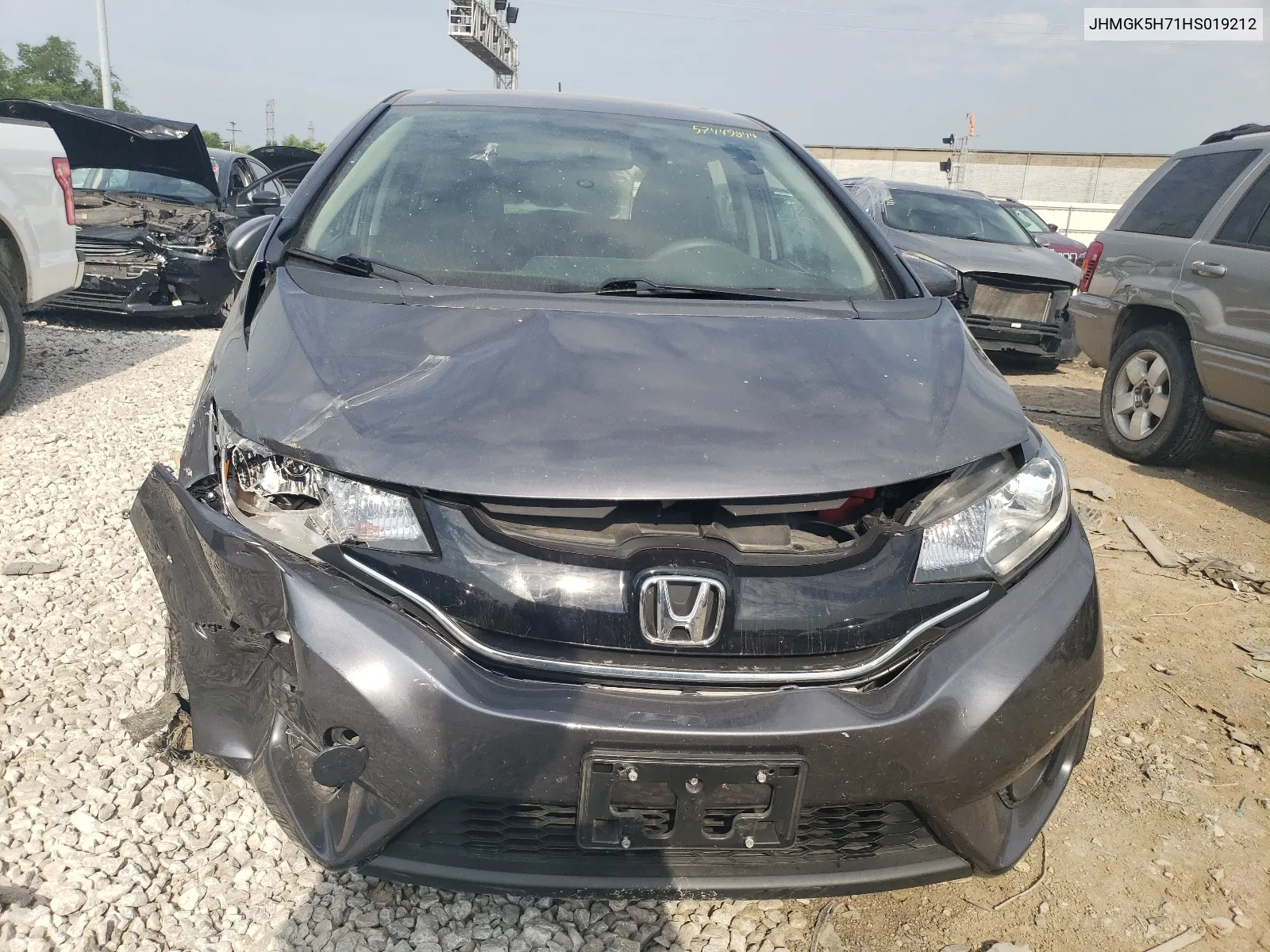 2017 Honda Fit Ex VIN: JHMGK5H71HS019212 Lot: 57449844