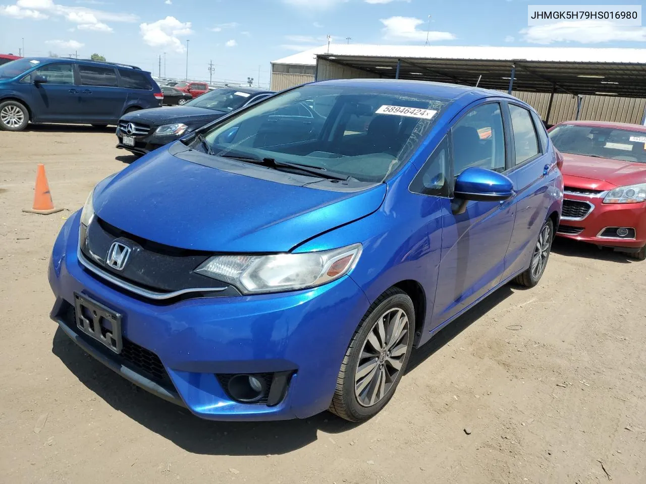 2017 Honda Fit Ex VIN: JHMGK5H79HS016980 Lot: 58946424