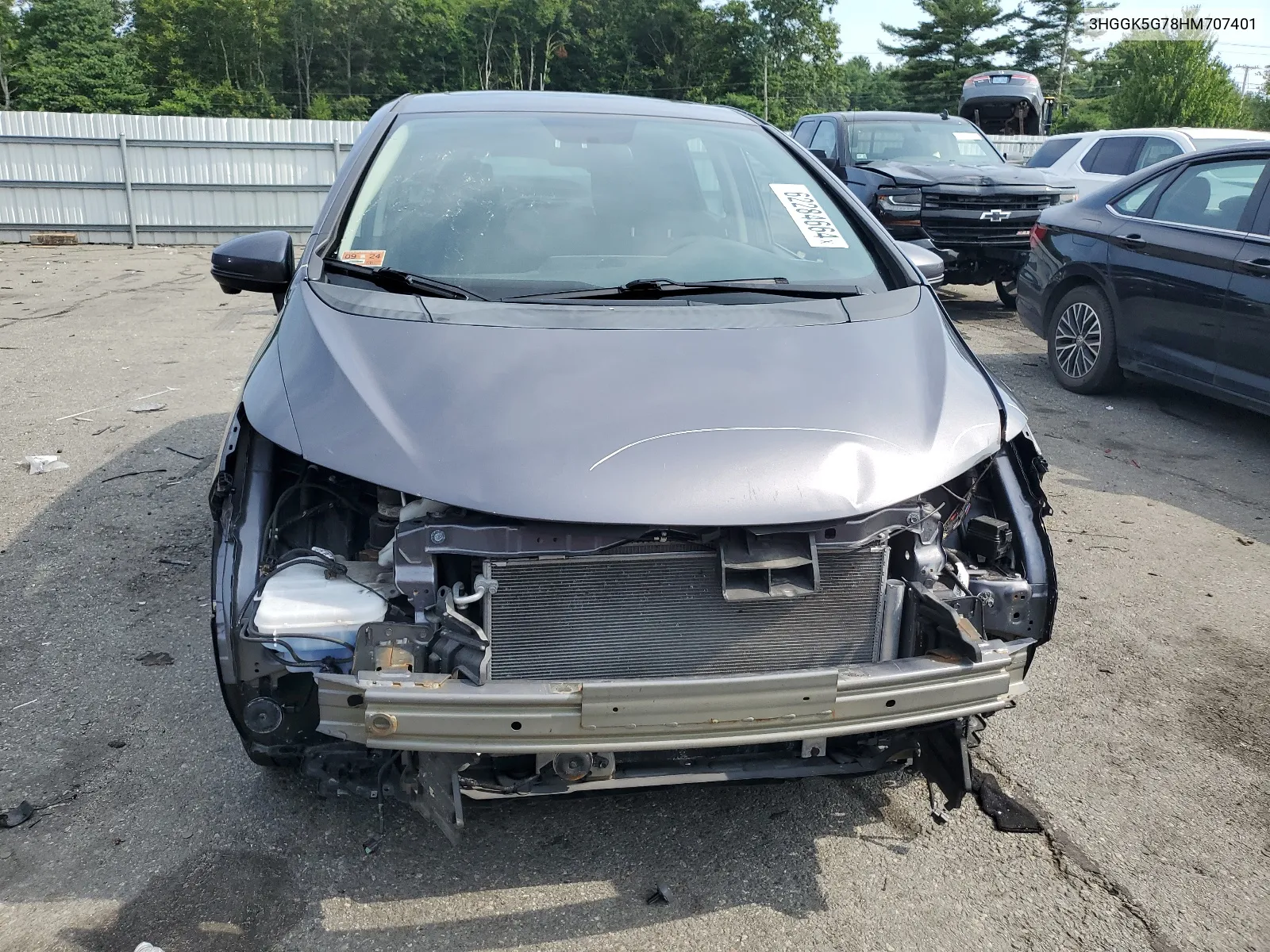 3HGGK5G78HM707401 2017 Honda Fit Ex