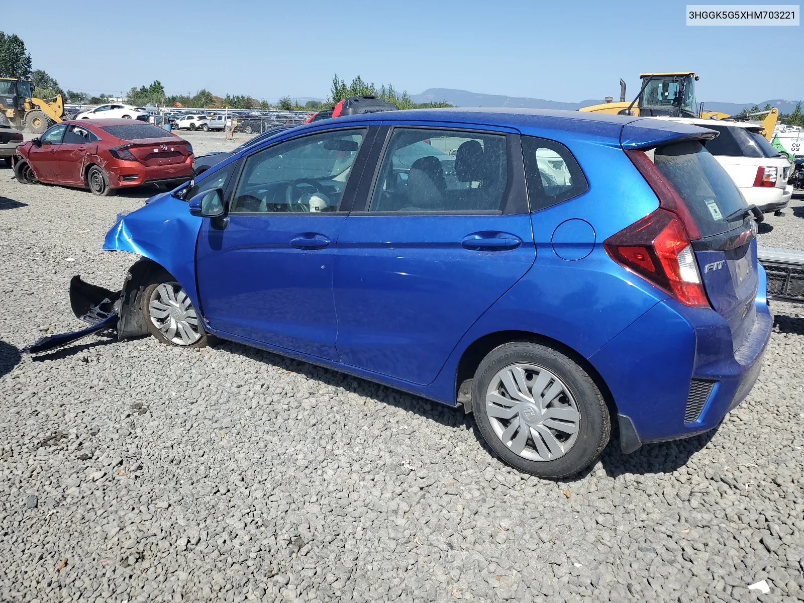 3HGGK5G5XHM703221 2017 Honda Fit Lx