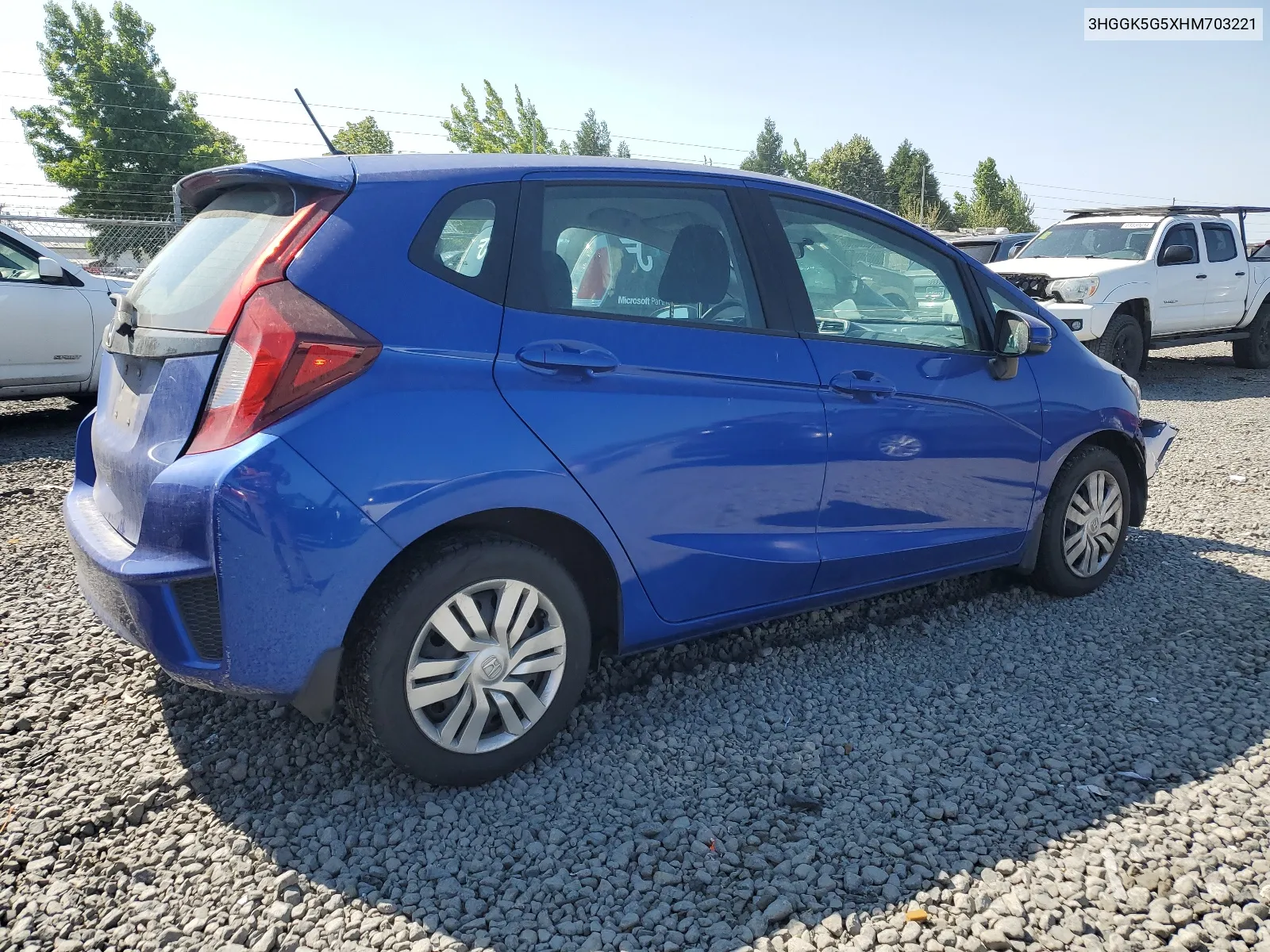 3HGGK5G5XHM703221 2017 Honda Fit Lx