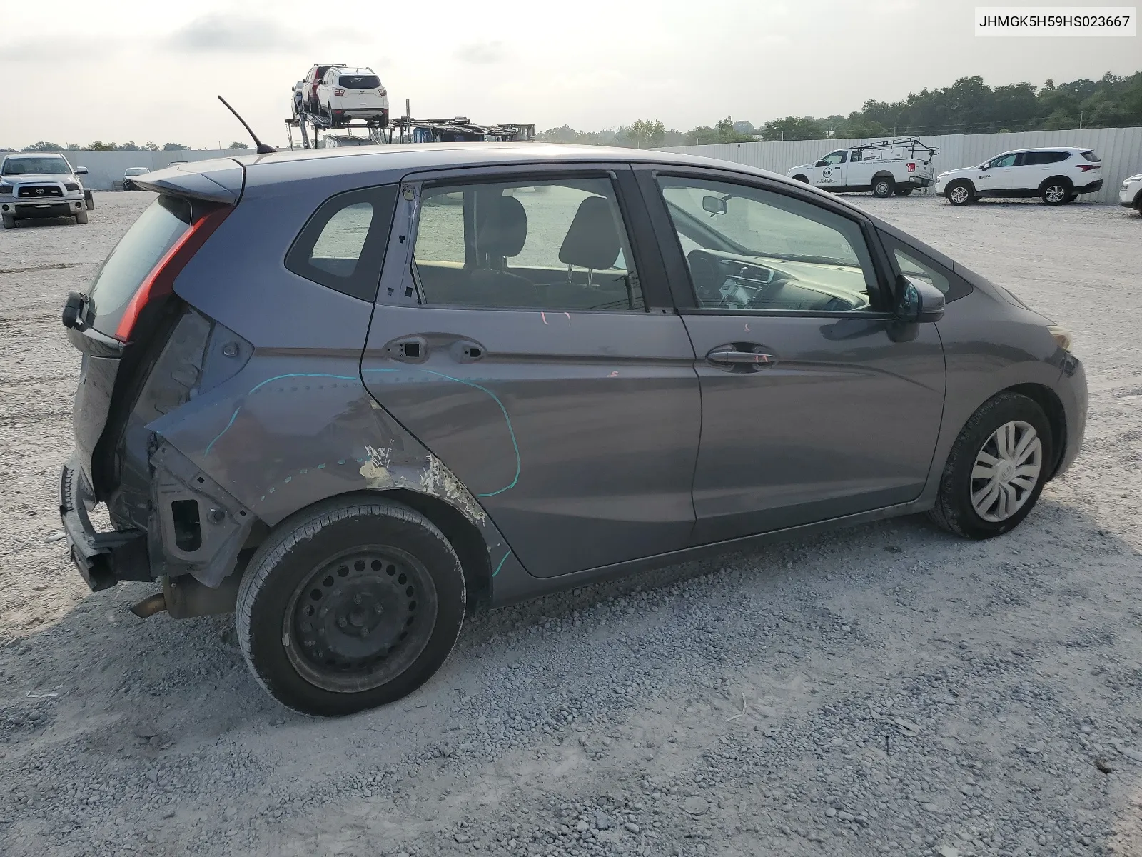 2017 Honda Fit Lx VIN: JHMGK5H59HS023667 Lot: 64278974