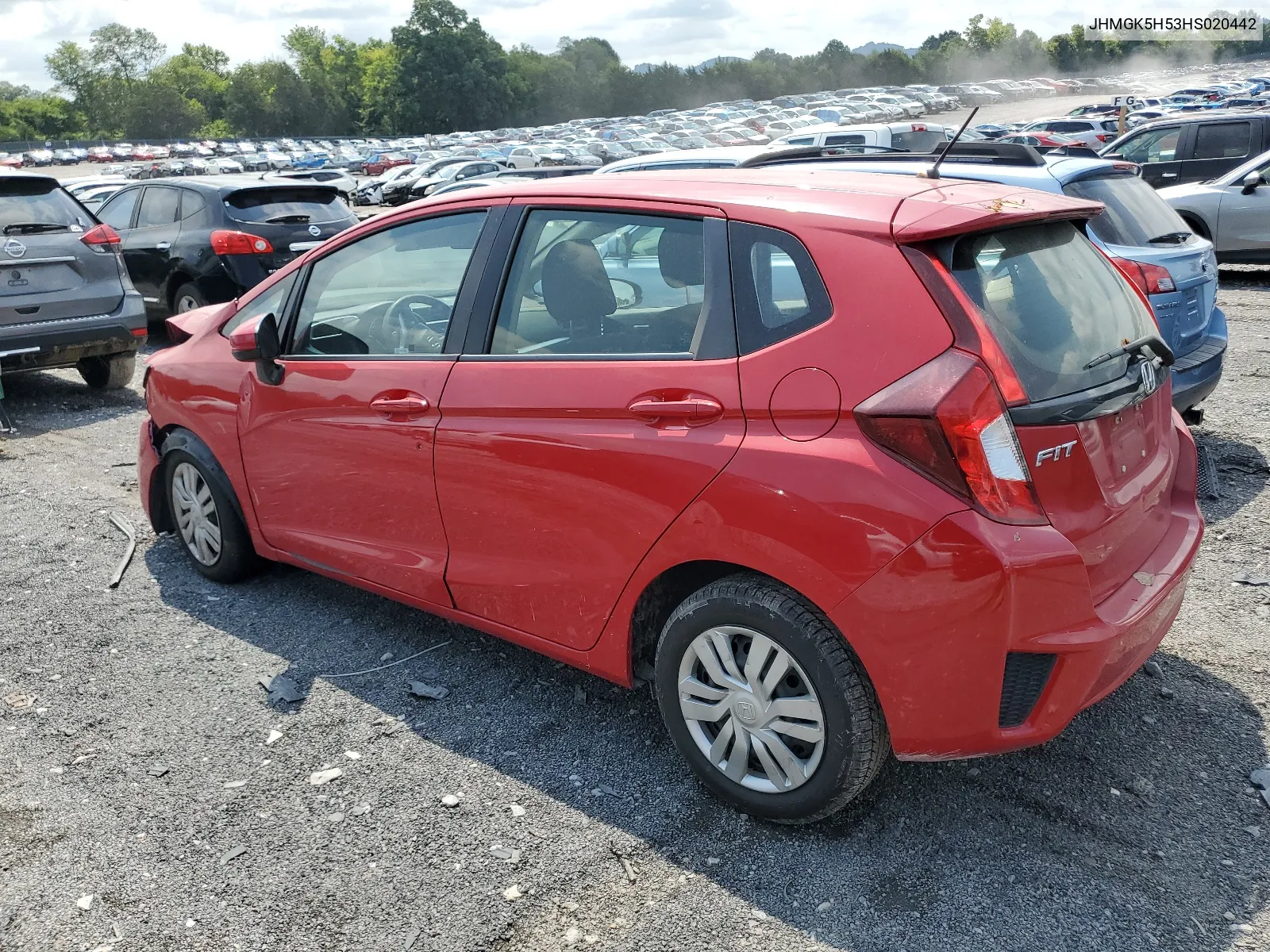 2017 Honda Fit Lx VIN: JHMGK5H53HS020442 Lot: 65234544