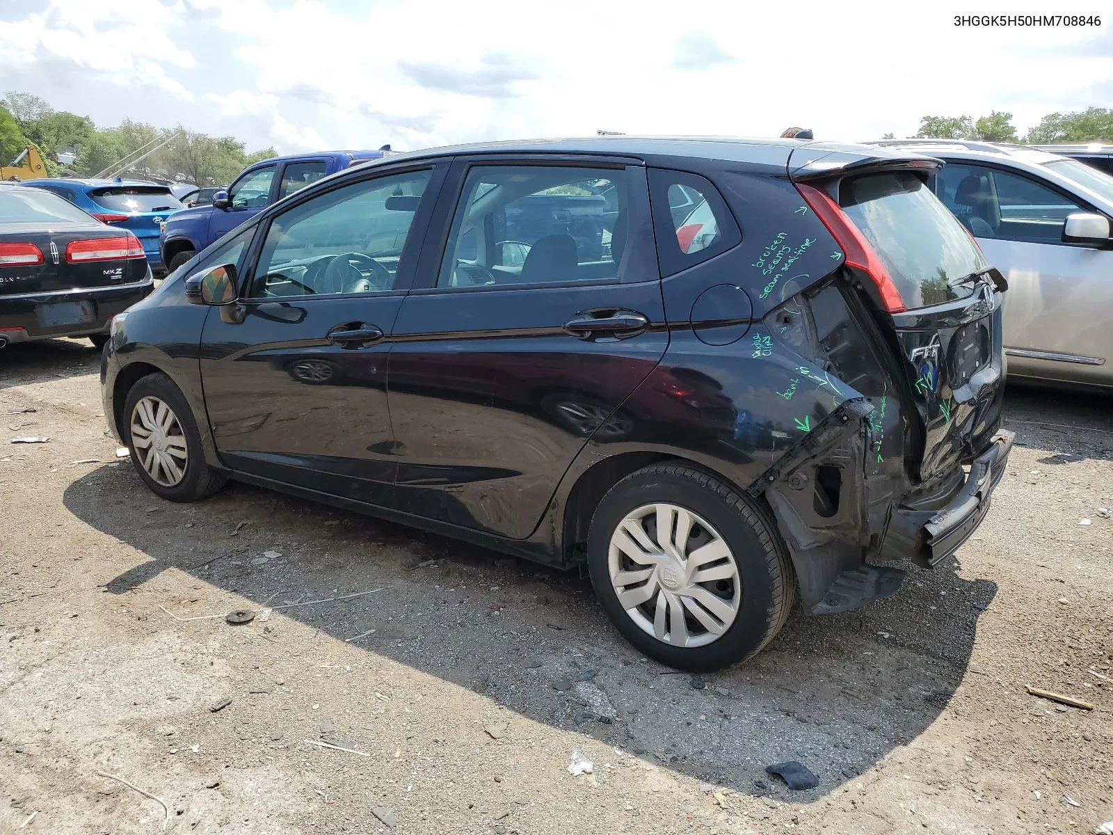 3HGGK5H50HM708846 2017 Honda Fit Lx