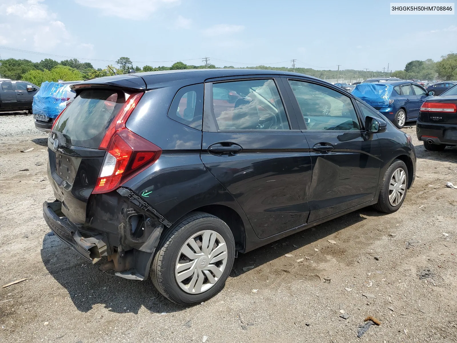 3HGGK5H50HM708846 2017 Honda Fit Lx