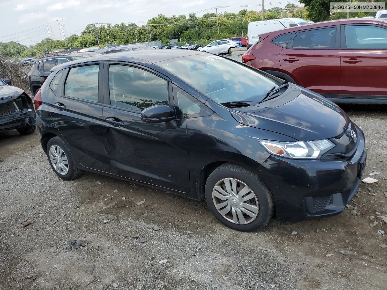 3HGGK5H50HM708846 2017 Honda Fit Lx