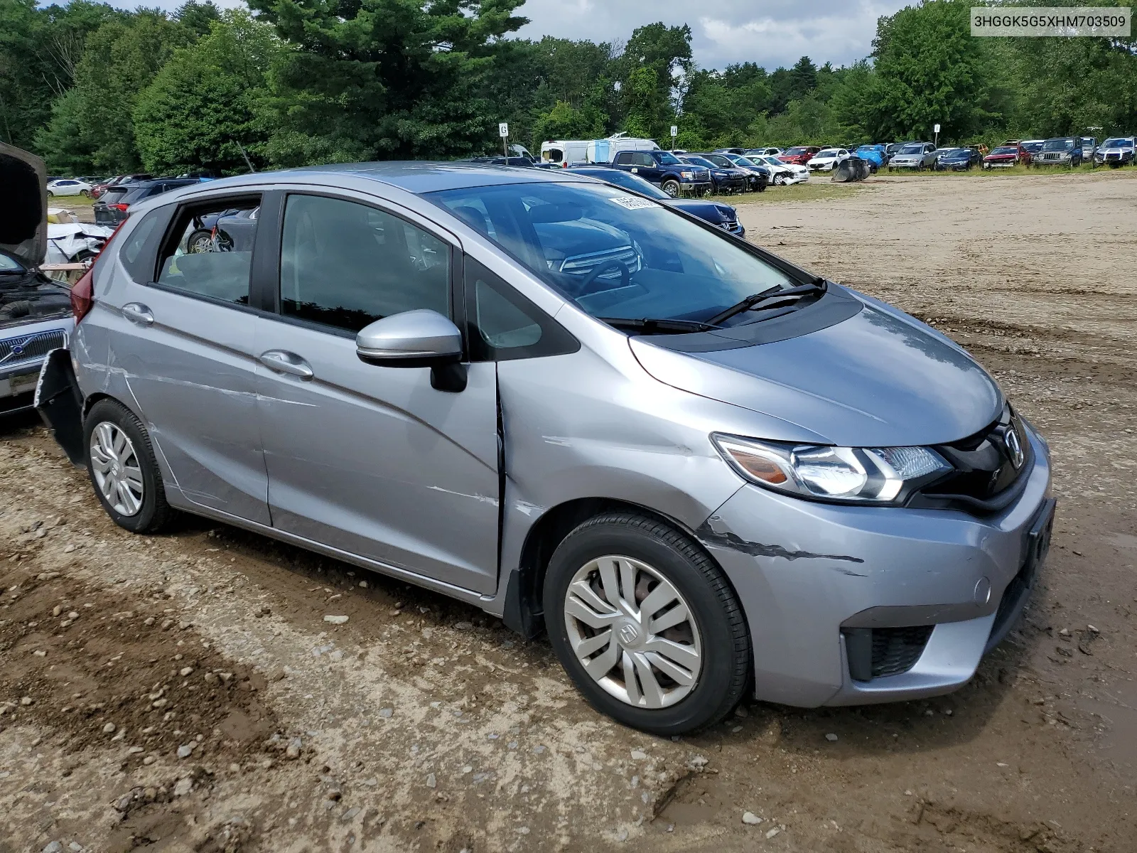 3HGGK5G5XHM703509 2017 Honda Fit Lx