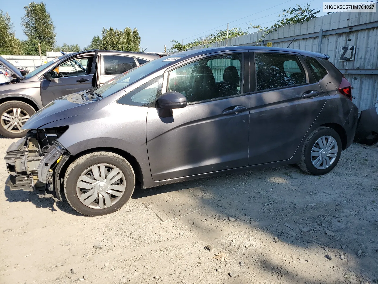 2017 Honda Fit Lx VIN: 3HGGK5G57HM704827 Lot: 66622644