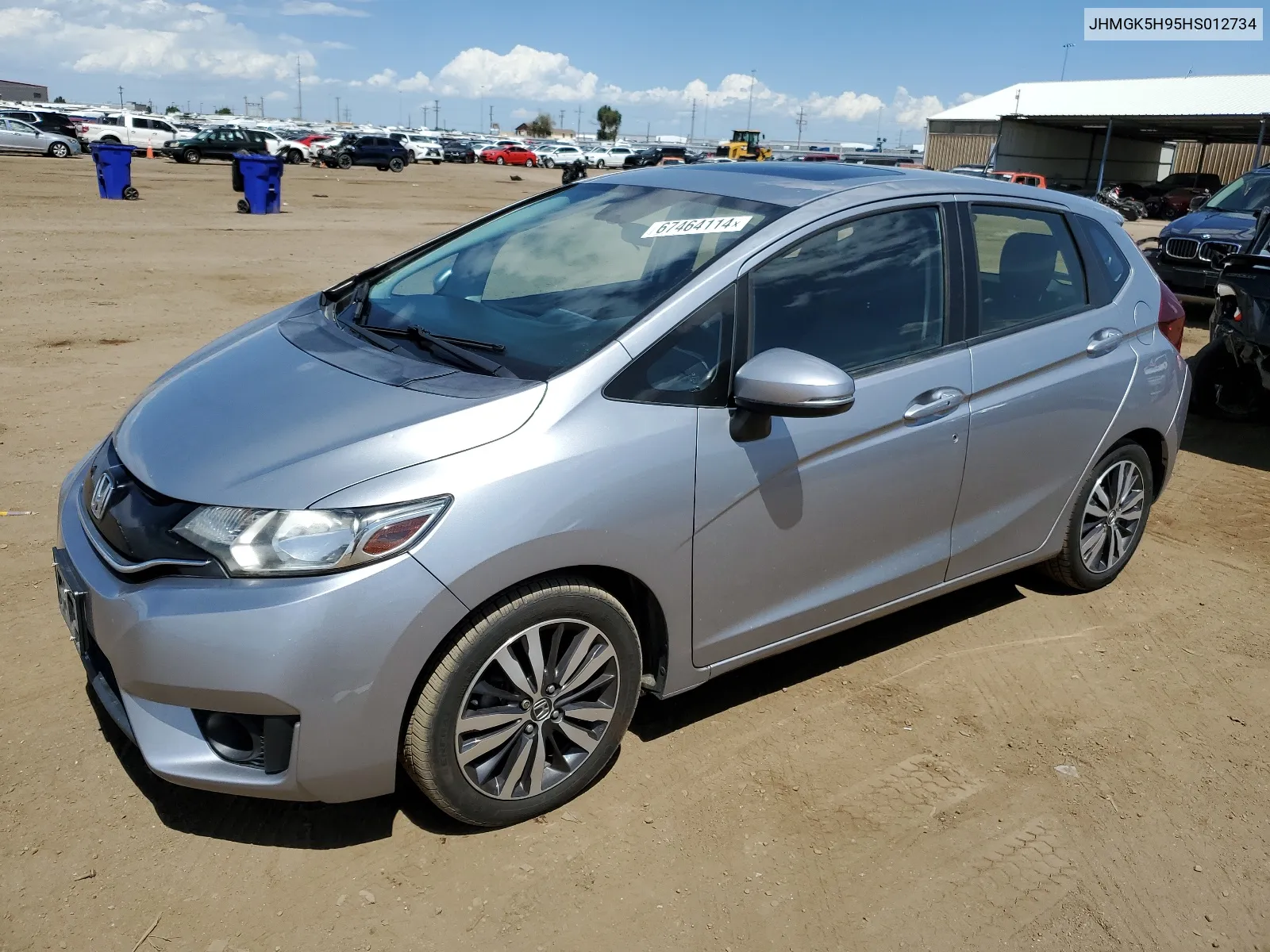 2017 Honda Fit Ex VIN: JHMGK5H95HS012734 Lot: 67464114