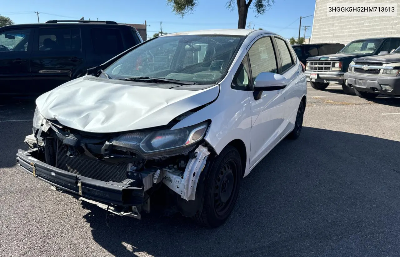 2017 Honda Fit Lx VIN: 3HGGK5H52HM713613 Lot: 72735294