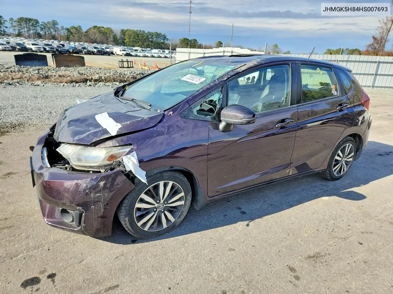 JHMGK5H84HS007693 2017 Honda Fit Ex