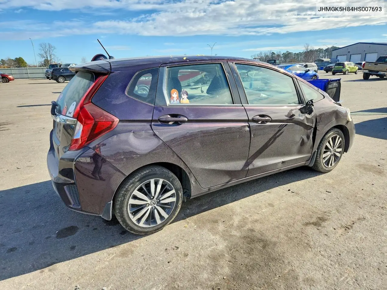 JHMGK5H84HS007693 2017 Honda Fit Ex