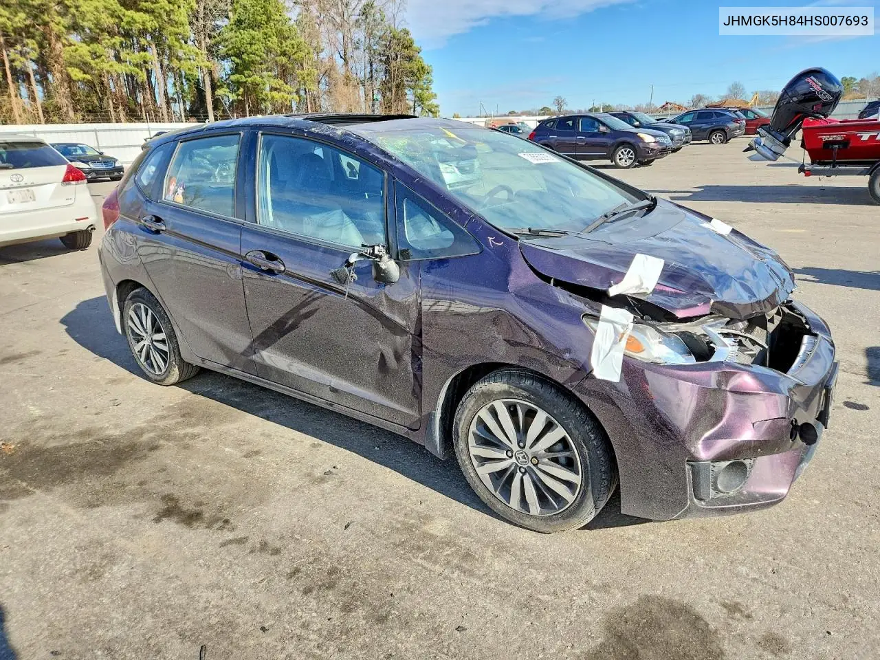 JHMGK5H84HS007693 2017 Honda Fit Ex