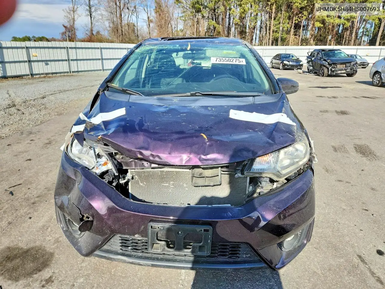JHMGK5H84HS007693 2017 Honda Fit Ex