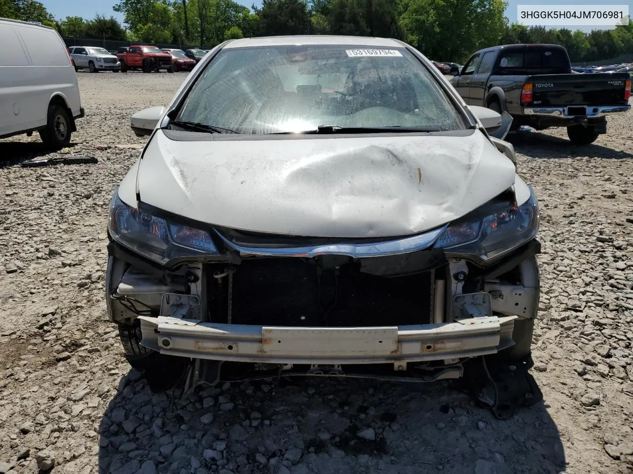 3HGGK5H04JM706981 2018 Honda Fit Ex