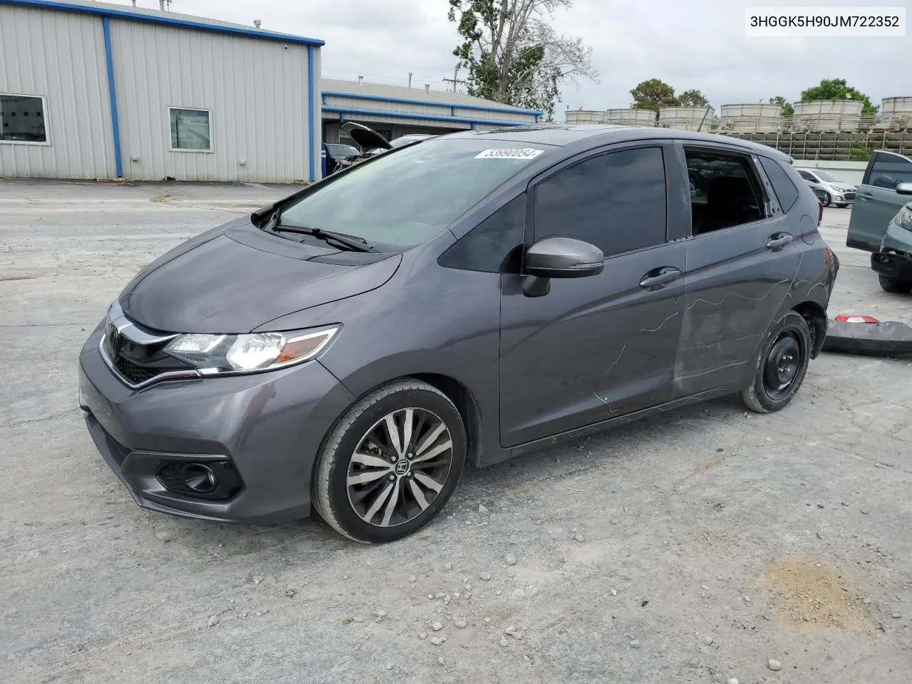 2018 Honda Fit Ex VIN: 3HGGK5H90JM722352 Lot: 53990054