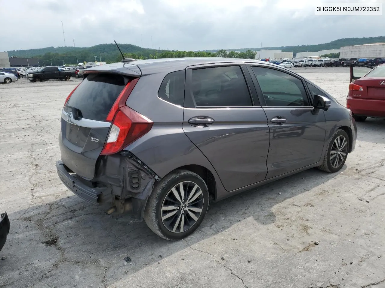 2018 Honda Fit Ex VIN: 3HGGK5H90JM722352 Lot: 53990054