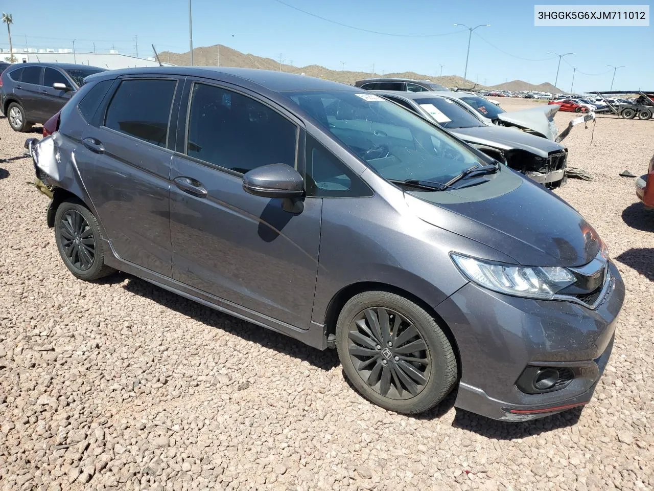 3HGGK5G6XJM711012 2018 Honda Fit Sport