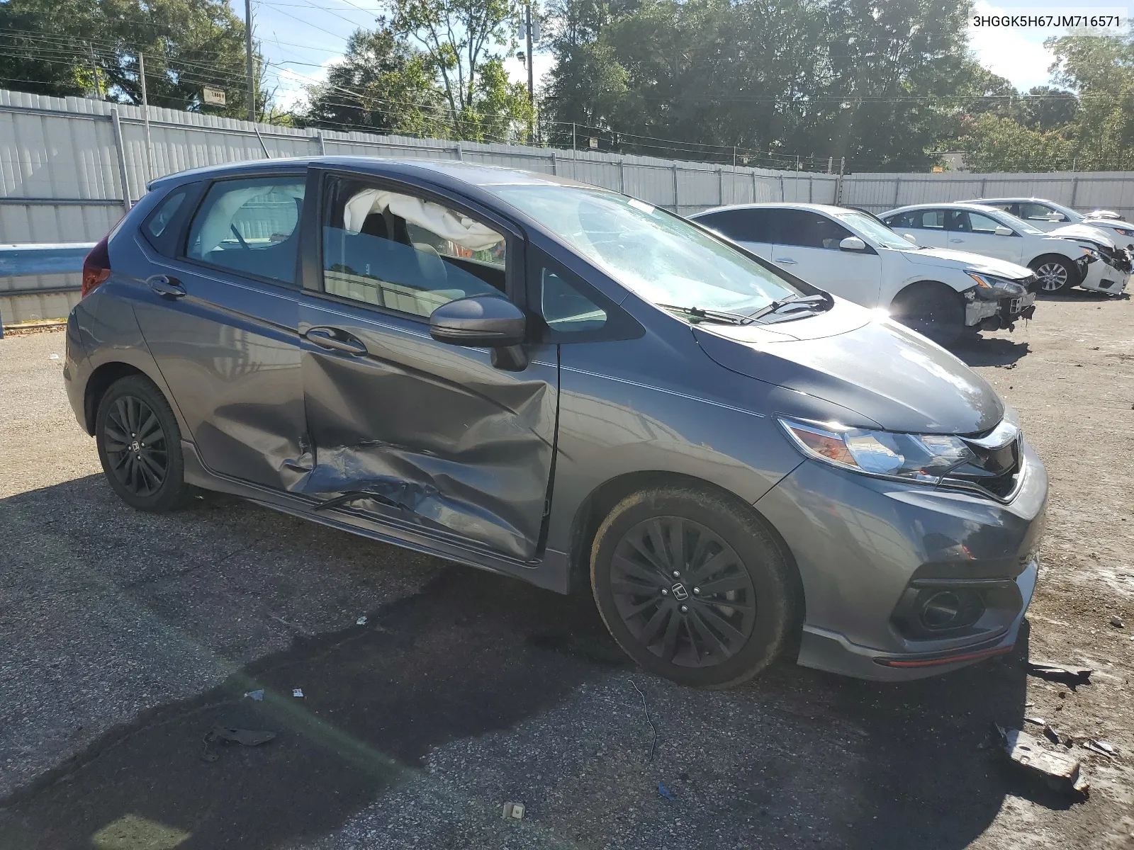 3HGGK5H67JM716571 2018 Honda Fit Sport