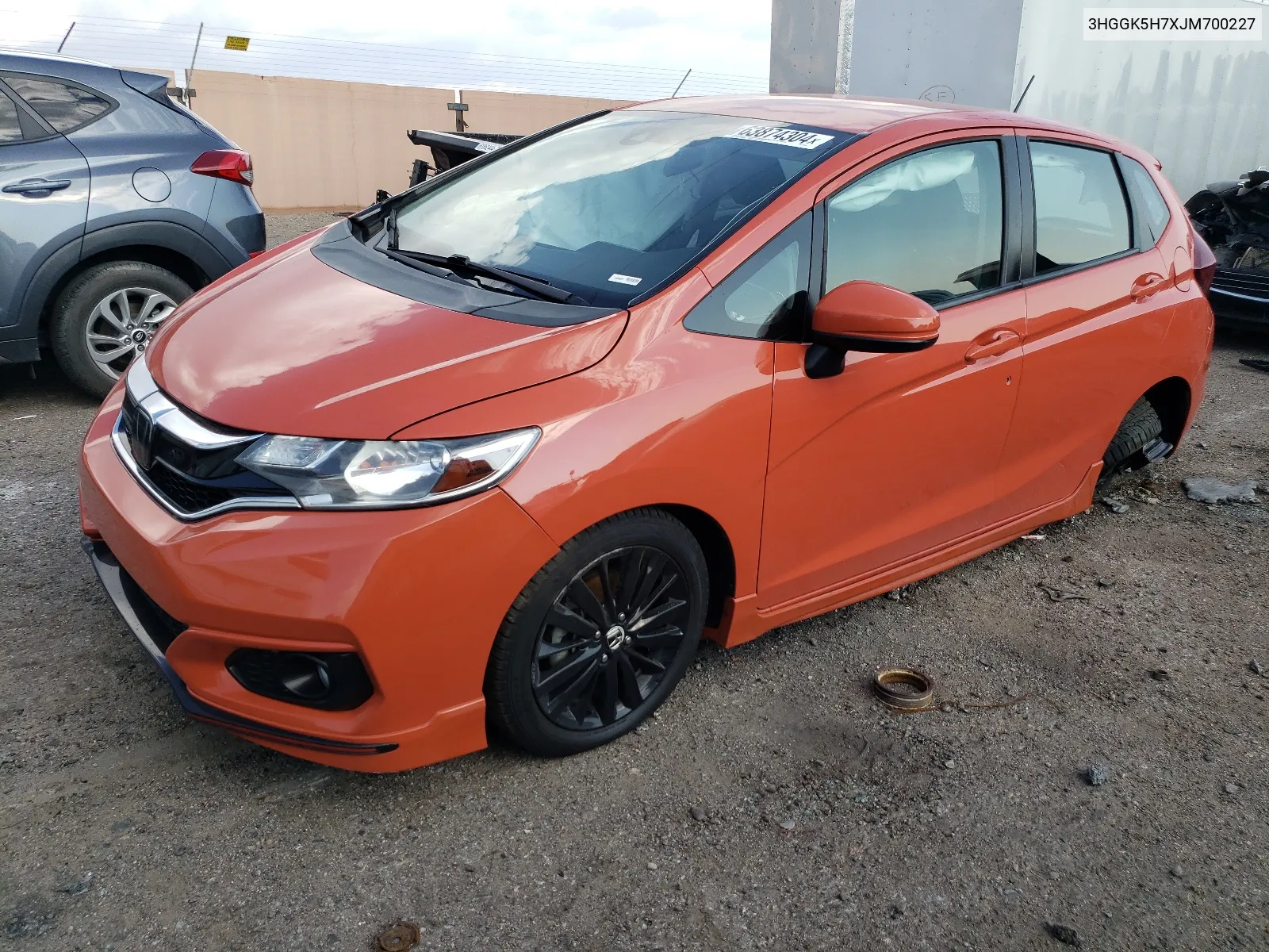 3HGGK5H7XJM700227 2018 Honda Fit Sport