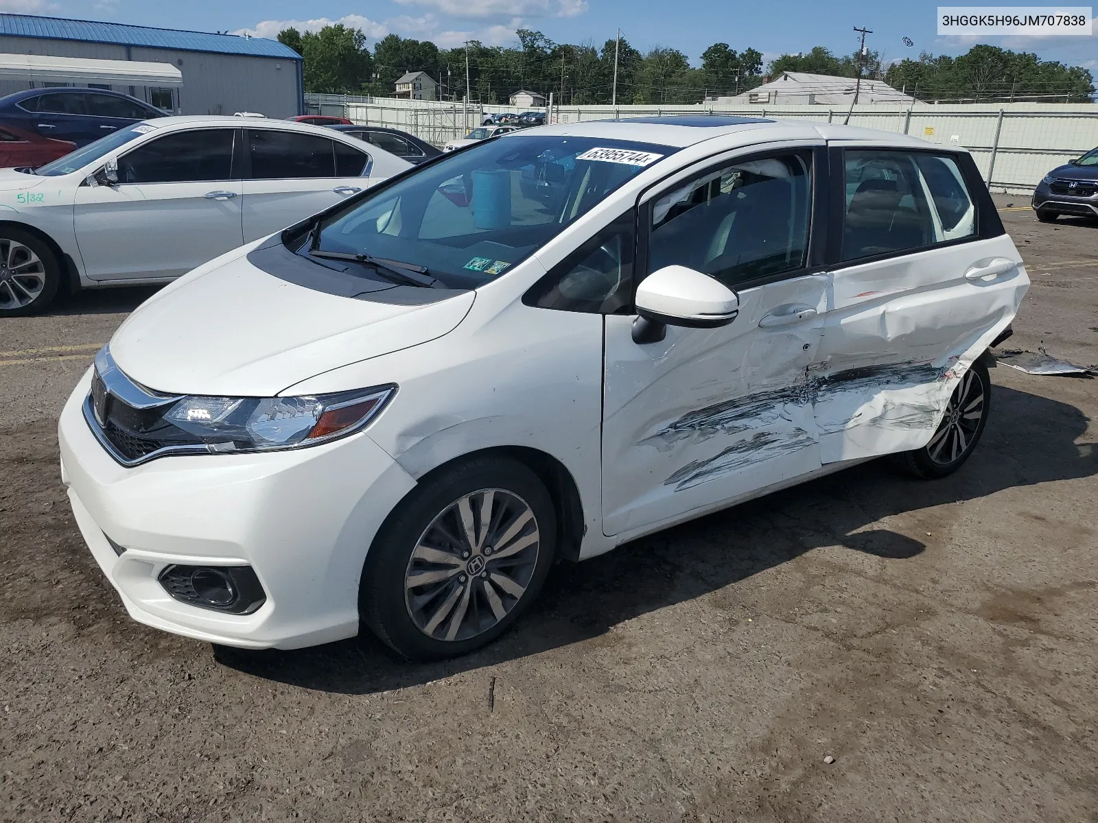 2018 Honda Fit Ex VIN: 3HGGK5H96JM707838 Lot: 63955744