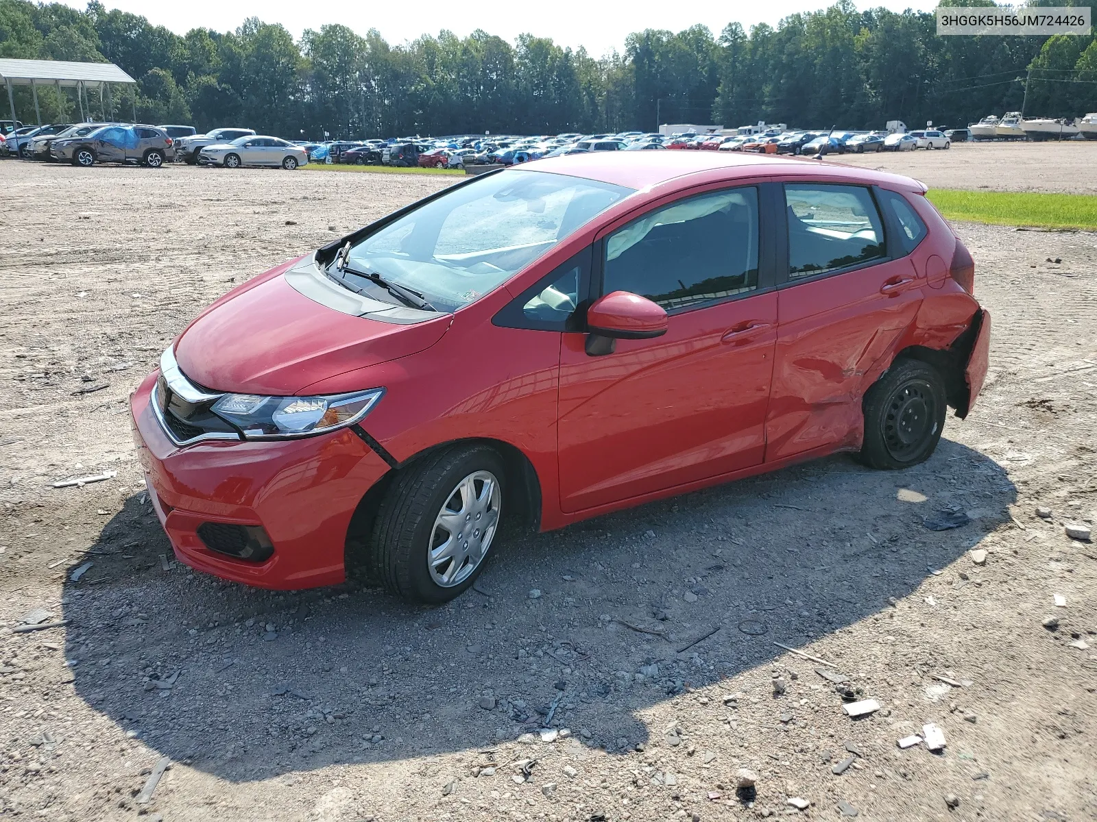 2018 Honda Fit Lx VIN: 3HGGK5H56JM724426 Lot: 66680864