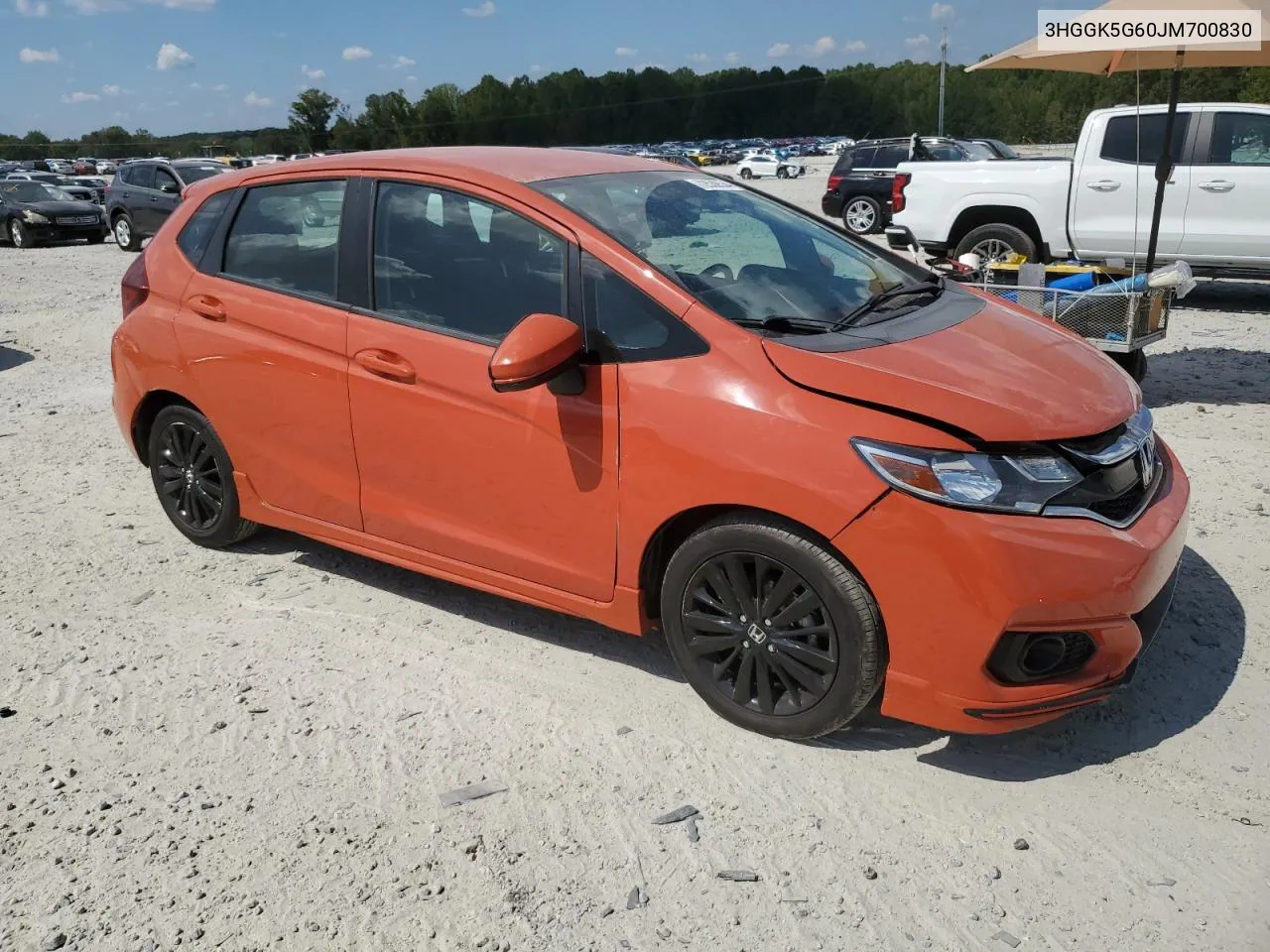 3HGGK5G60JM700830 2018 Honda Fit Sport