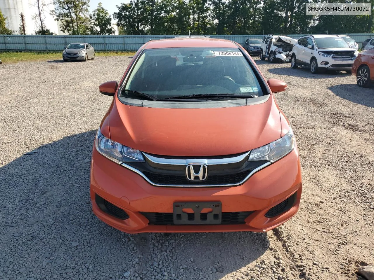 2018 Honda Fit Lx VIN: 3HGGK5H46JM730072 Lot: 72606144