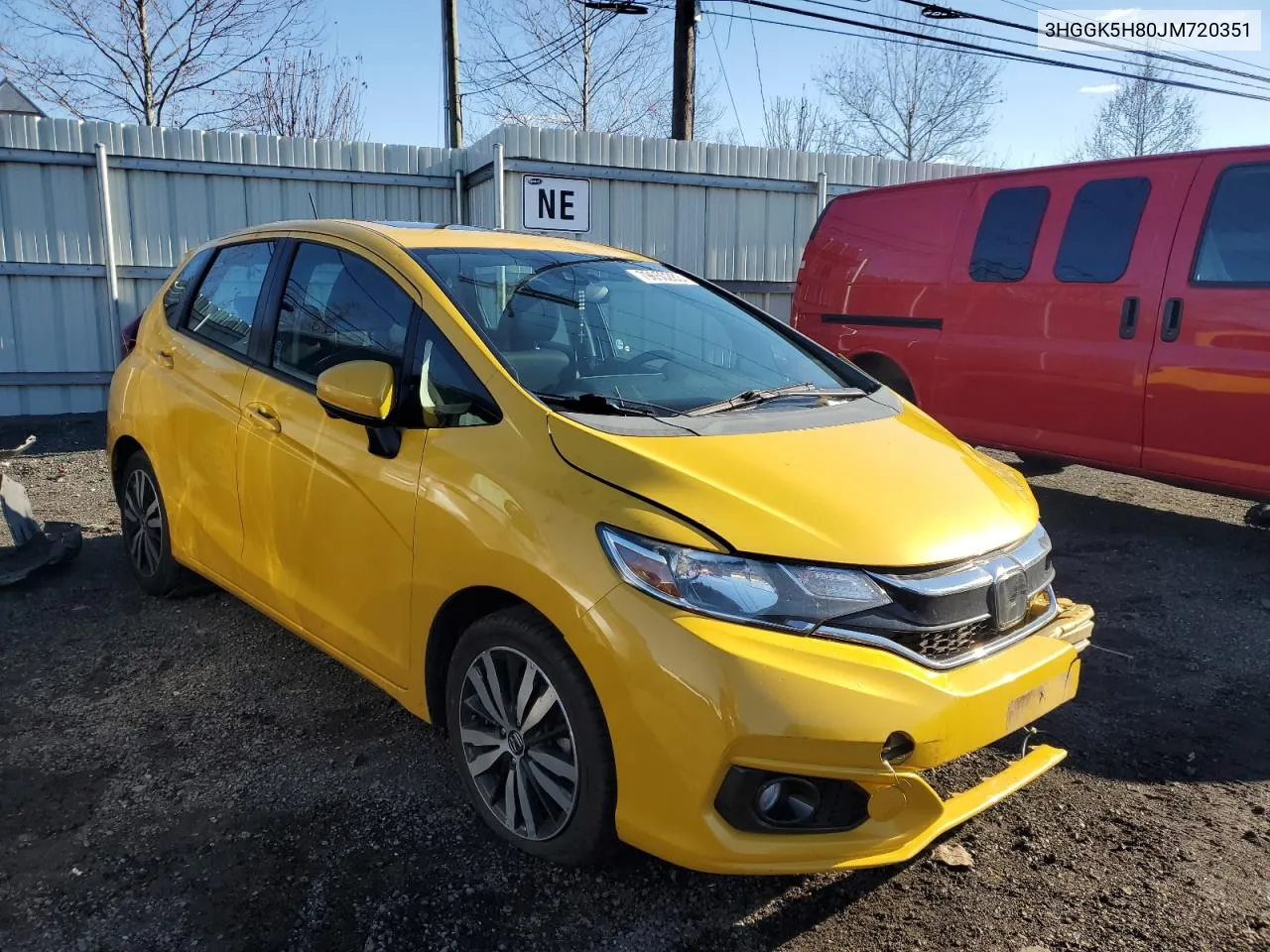 2018 Honda Fit Ex VIN: 3HGGK5H80JM720351 Lot: 79650283